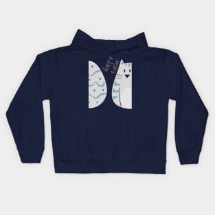 Easter Eggs and Cats Funny Easter T-Shirt Kids Hoodie